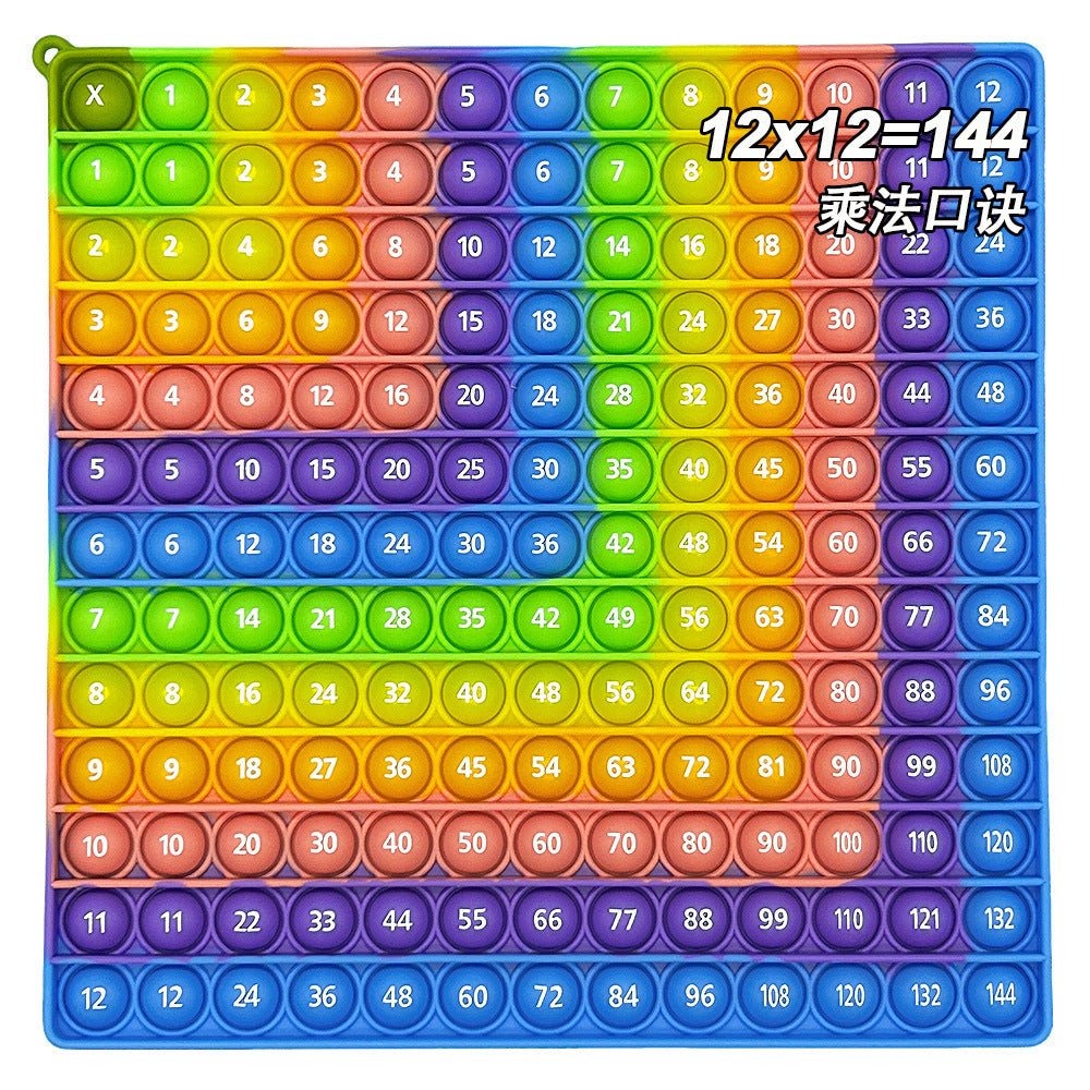 12X12 European and American Multiplication Table Math Practice Board Silicone Educational Science Learning Aid Toy Fun - Cozy & Co. Market