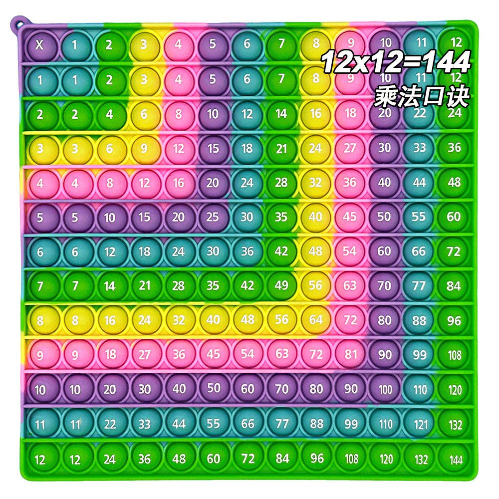 12X12 European and American Multiplication Table Math Practice Board Silicone Educational Science Learning Aid Toy Fun - Cozy & Co. Market