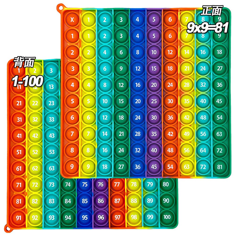 12X12 European and American Multiplication Table Math Practice Board Silicone Educational Science Learning Aid Toy Fun - Cozy & Co. Market