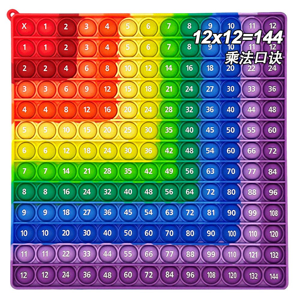 12X12 European and American Multiplication Table Math Practice Board Silicone Educational Science Learning Aid Toy Fun - Cozy & Co. Market