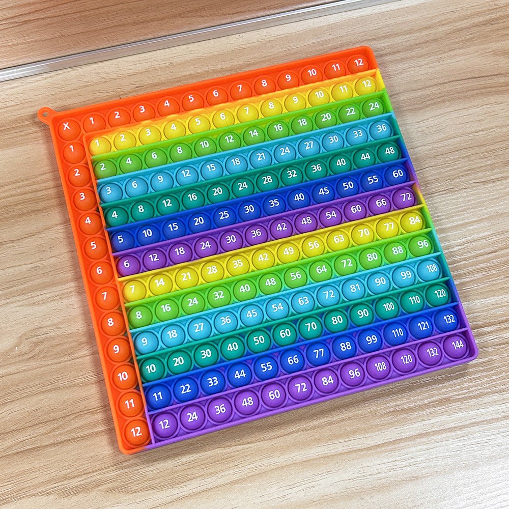 12X12 European and American Multiplication Table Math Practice Board Silicone Educational Science Learning Aid Toy Fun - Cozy & Co. Market