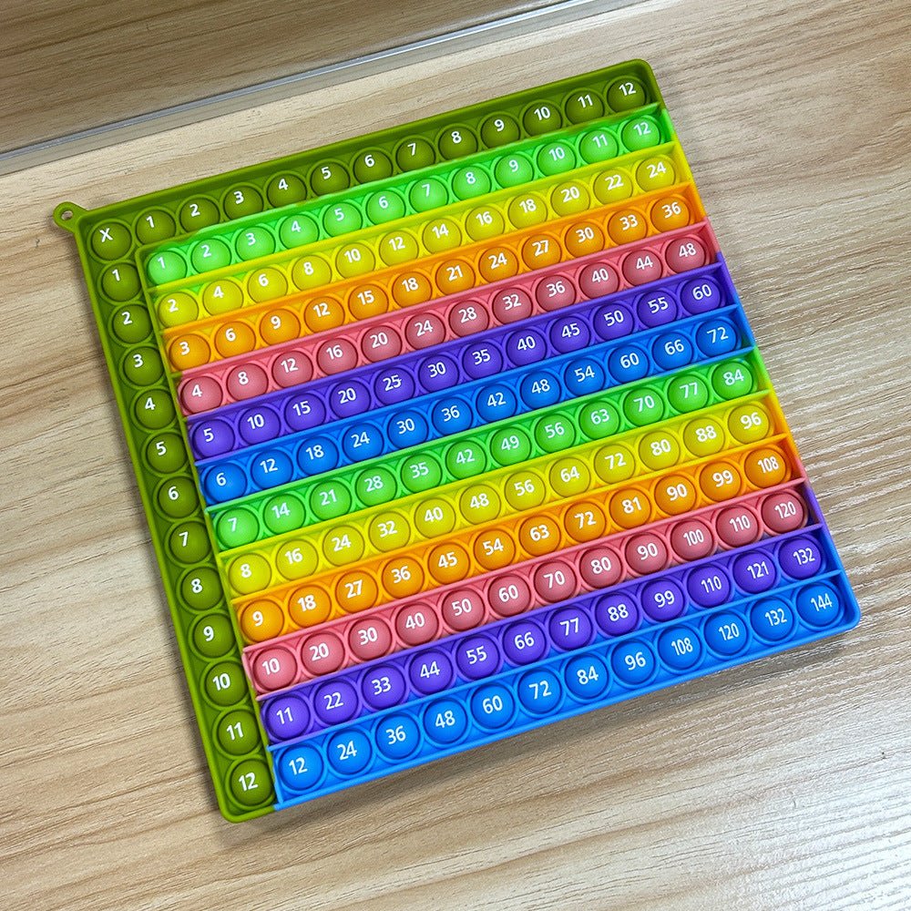 12X12 European and American Multiplication Table Math Practice Board Silicone Educational Science Learning Aid Toy Fun - Cozy & Co. Market