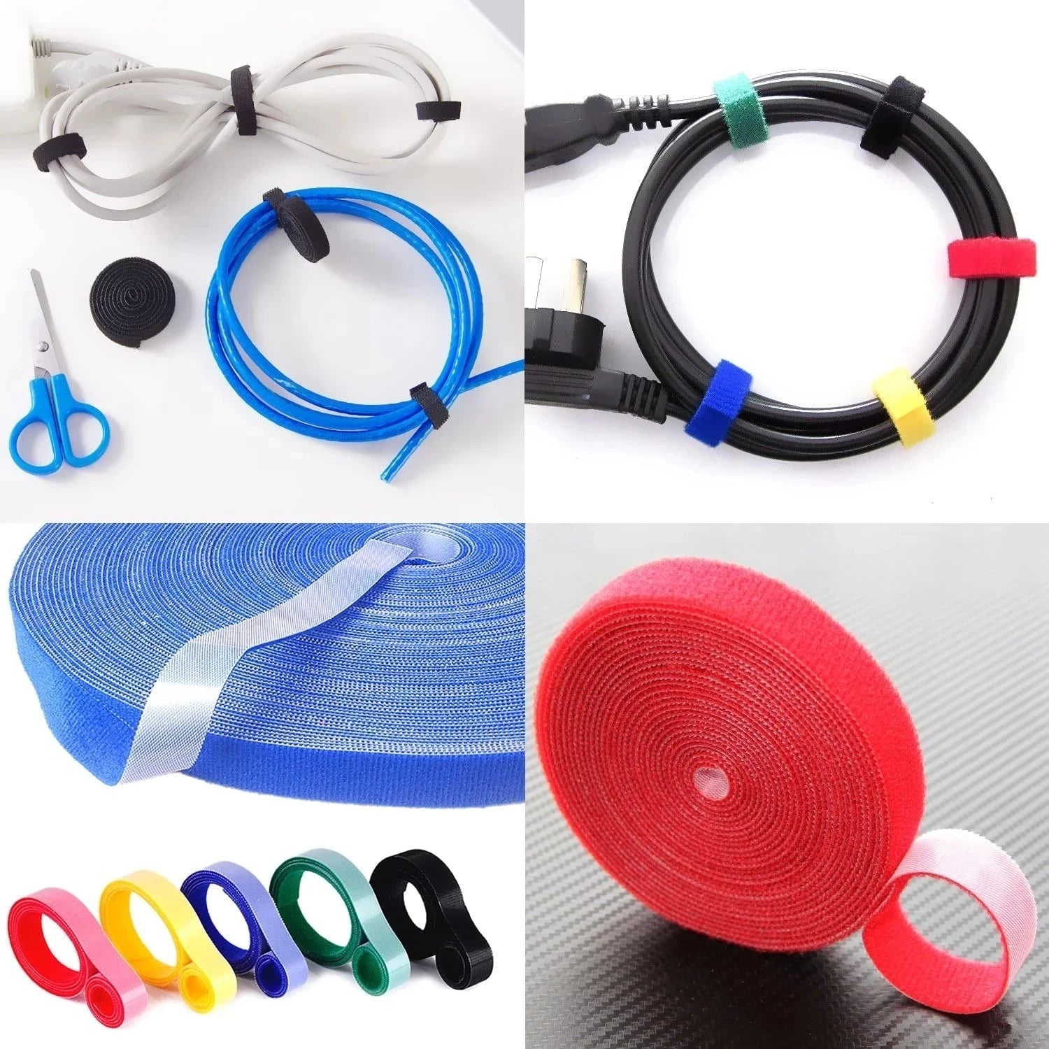 1/5M Cable Organizer Cable Management Wire Winder Tape Earphone Mouse Cord Management Ties Protector For iPhone Xiaomi Samsung - Cozy & Co. Market