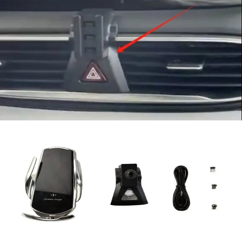 15W Fast Charging Wireless Charger Car Mount Phone Holder Automatic Clamping For 2019-2023 Hyundai Santa Fe MK4 - Cozy & Co. Market