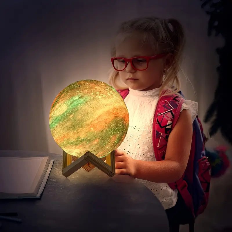 16-Color 3D LED Moon Light with Stand - Night Light - Cozy & Co. Market