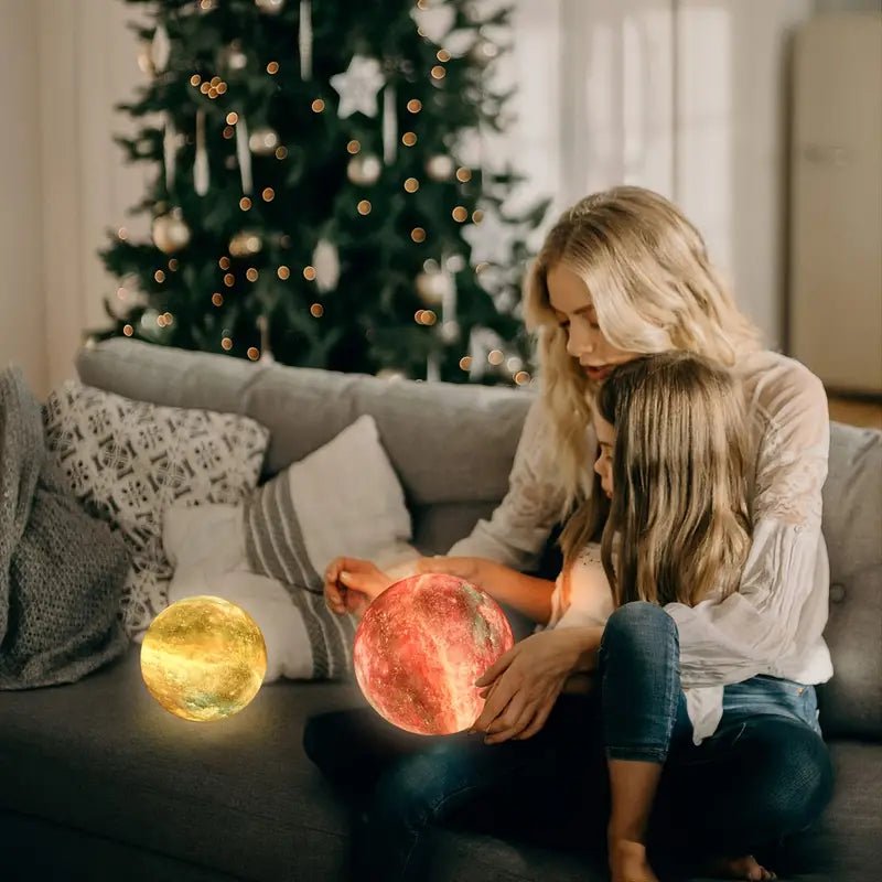 16-Color 3D LED Moon Light with Stand - Night Light - Cozy & Co. Market