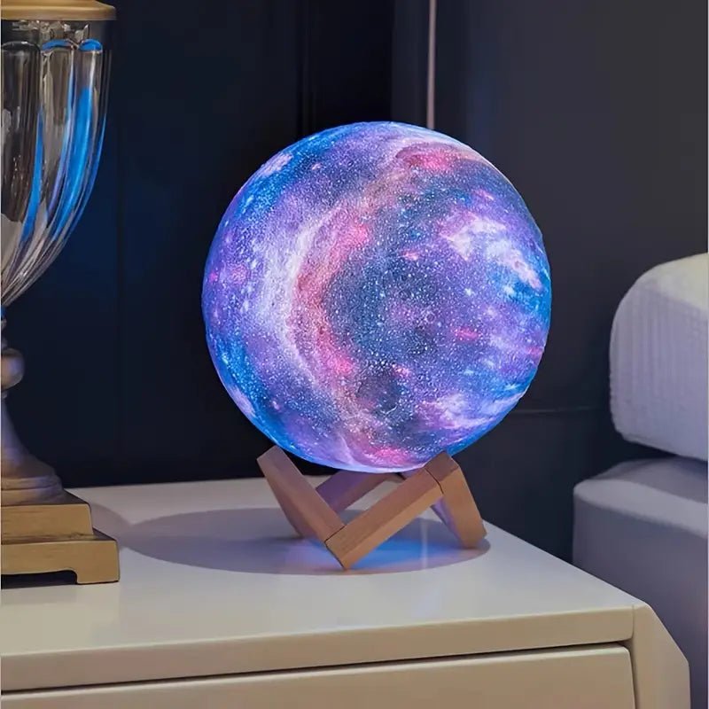 16-Color 3D LED Moon Light with Stand - Night Light - Cozy & Co. Market