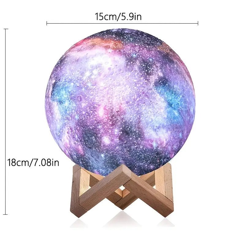 16-Color 3D LED Moon Light with Stand - Night Light - Cozy & Co. Market