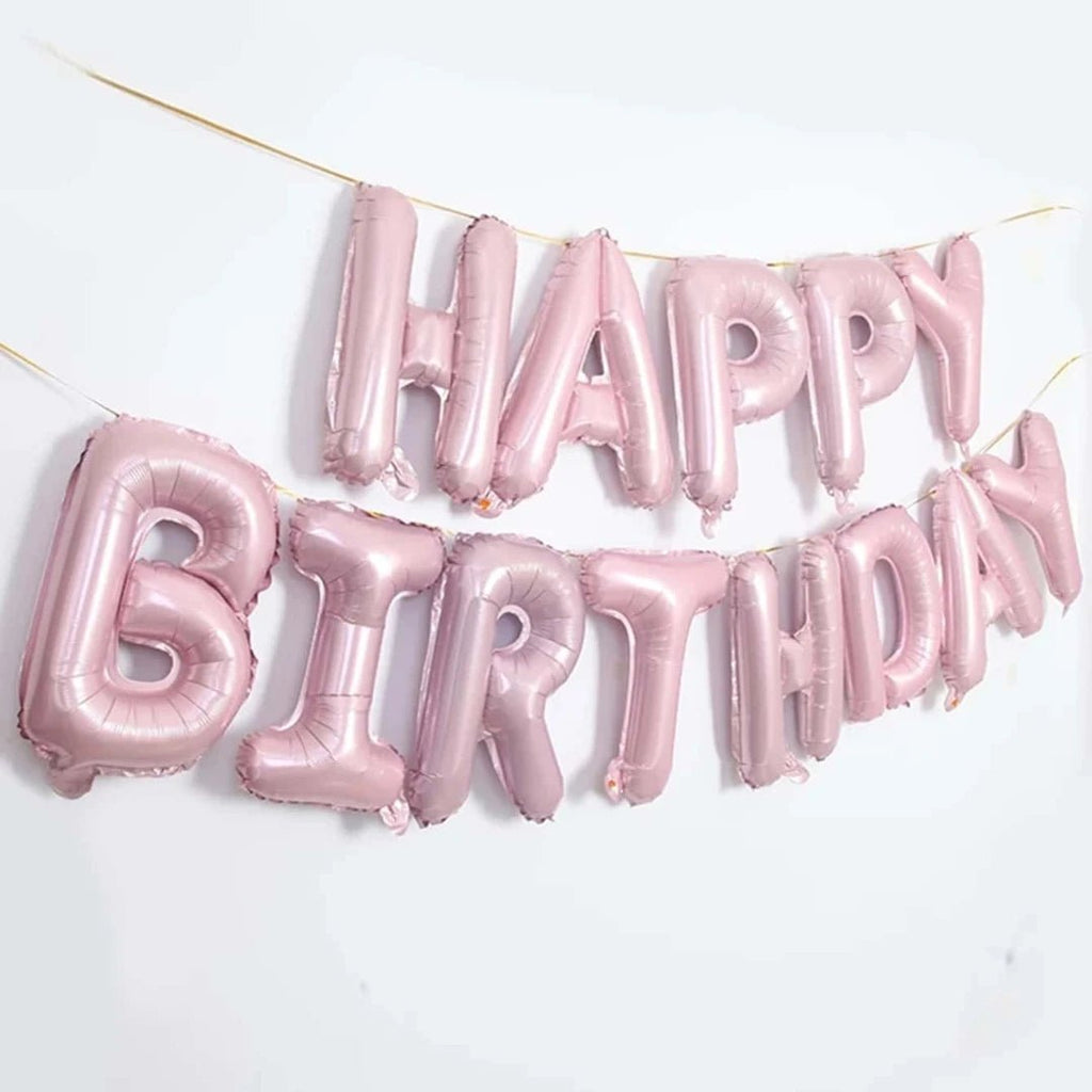 16 Inch Happy Birthday Balloons Pink Blue Aluminium Foil Balloon Birthday Party Decoration Suppries Home DIY Accessories Prop - Cozy & Co. Market