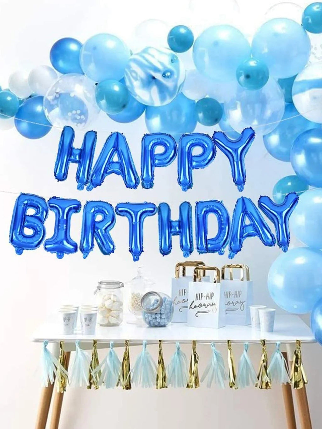 16 Inch Happy Birthday Balloons Pink Blue Aluminium Foil Balloon Birthday Party Decoration Suppries Home DIY Accessories Prop - Cozy & Co. Market