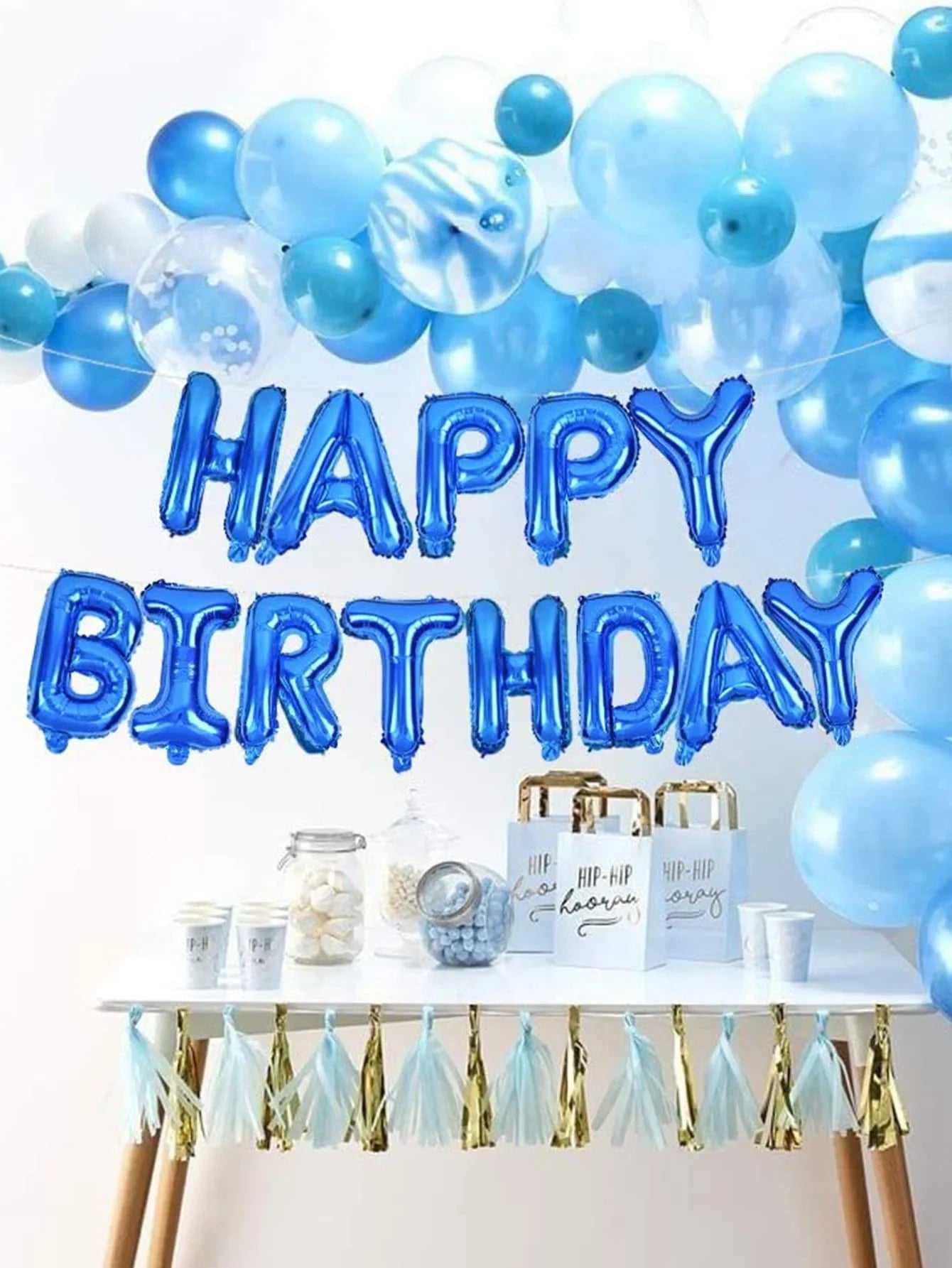 16 Inch Happy Birthday Balloons Pink Blue Aluminium Foil Balloon Birthday Party Decoration Suppries Home DIY Accessories Prop - Cozy & Co. Market