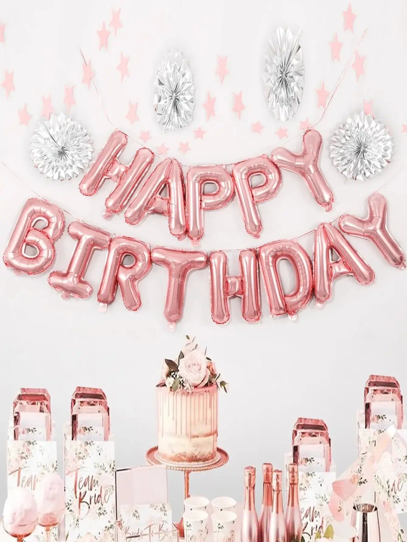 16 Inch Happy Birthday Balloons Pink Blue Aluminium Foil Balloon Birthday Party Decoration Suppries Home DIY Accessories Prop - Cozy & Co. Market