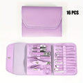 16pcs Professional Nail Clippers and Cuticle Nippers Set with Travel Case Manicure Set Pedicure Sets Nail Clippers - Cozy & Co. Market