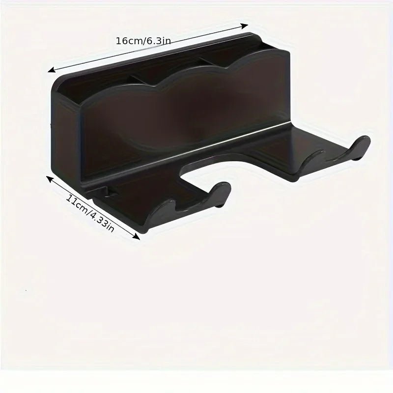 1pc Hair dryer storage rack, non perforated bathroom wall mounted bracket, bathroom air duct storage - Cozy & Co. Market