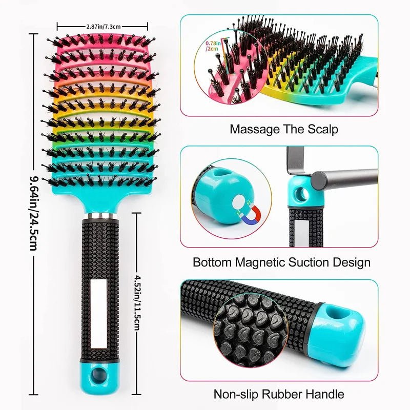 1pc Magic Scalp Massage Hair Brush for Women - Professional Detangling Tool for Wet Curly Hair - Hairdressing Tool - Cozy & Co. Market