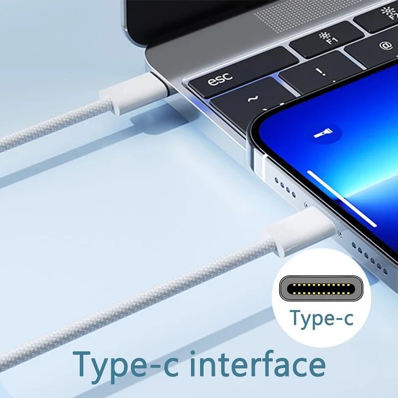 1pcs-5pcs 60W PD USB-C to USB C Fast Charger Cable For Apple iPhone 17 Pro Max 16 15 Plus 14 13 12 11 X XS Type C Quick Charging - Cozy & Co. Market