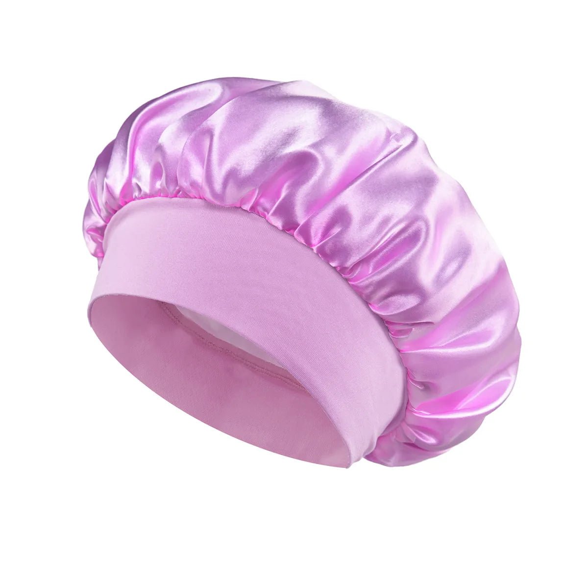 1pcs Soft Silk Satin Lined Bonnet Large Satin Hair Bonnet Household Sleep Shower Cap Hair Wrap Cover for Long Hair Salon Tool - Cozy & Co. Market