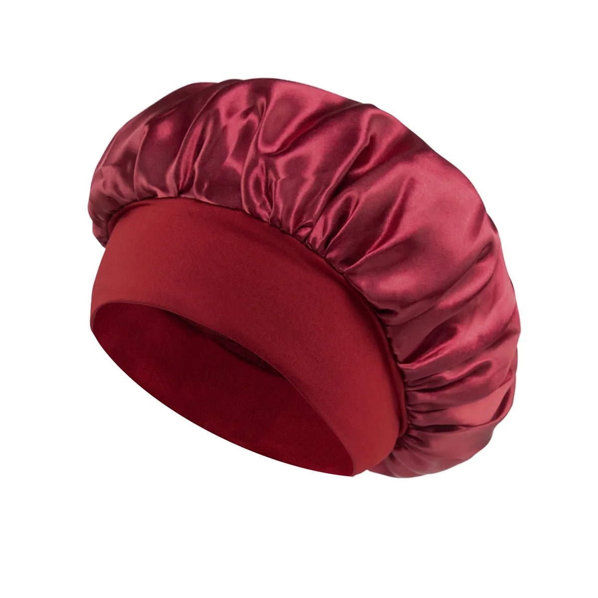 1pcs Soft Silk Satin Lined Bonnet Large Satin Hair Bonnet Household Sleep Shower Cap Hair Wrap Cover for Long Hair Salon Tool - Cozy & Co. Market