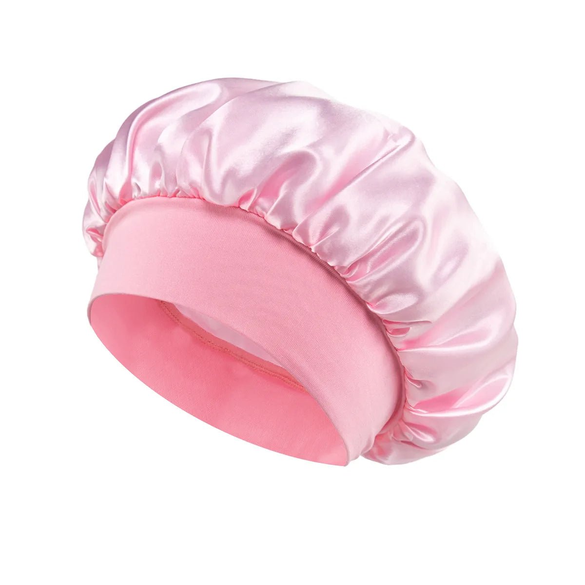 1pcs Soft Silk Satin Lined Bonnet Large Satin Hair Bonnet Household Sleep Shower Cap Hair Wrap Cover for Long Hair Salon Tool - Cozy & Co. Market