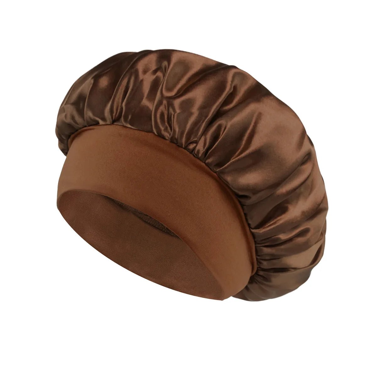 1pcs Soft Silk Satin Lined Bonnet Large Satin Hair Bonnet Household Sleep Shower Cap Hair Wrap Cover for Long Hair Salon Tool - Cozy & Co. Market