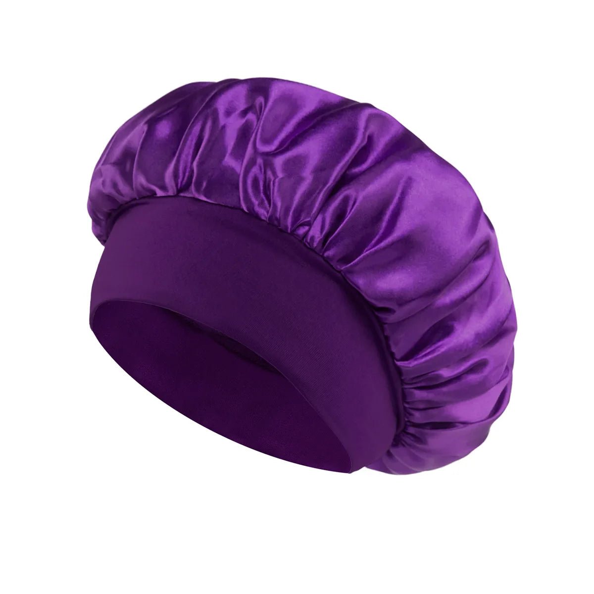 1pcs Soft Silk Satin Lined Bonnet Large Satin Hair Bonnet Household Sleep Shower Cap Hair Wrap Cover for Long Hair Salon Tool - Cozy & Co. Market