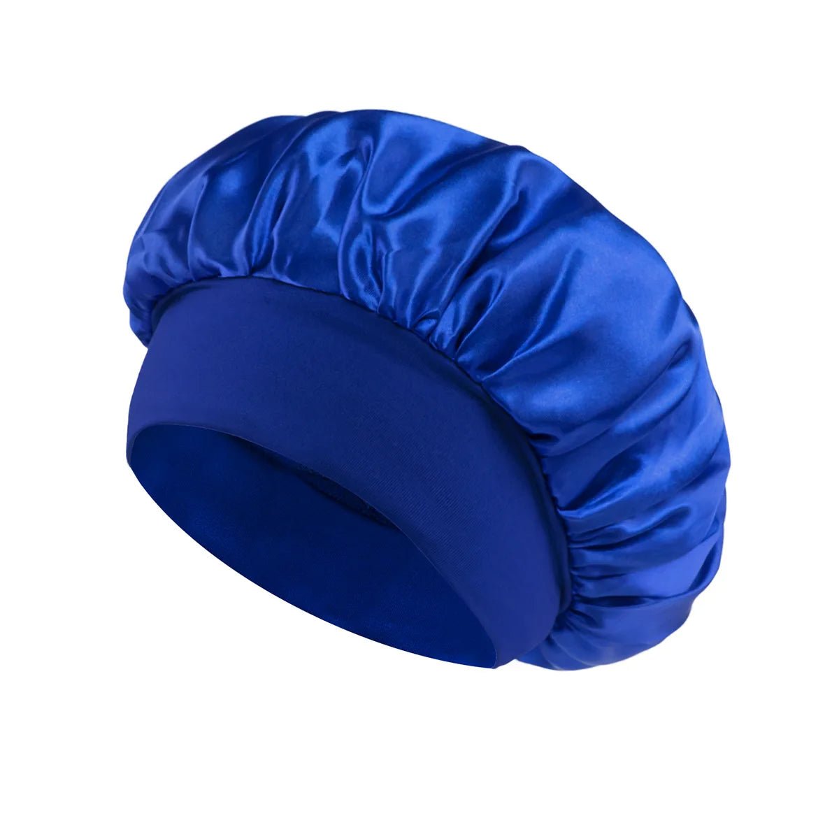 1pcs Soft Silk Satin Lined Bonnet Large Satin Hair Bonnet Household Sleep Shower Cap Hair Wrap Cover for Long Hair Salon Tool - Cozy & Co. Market