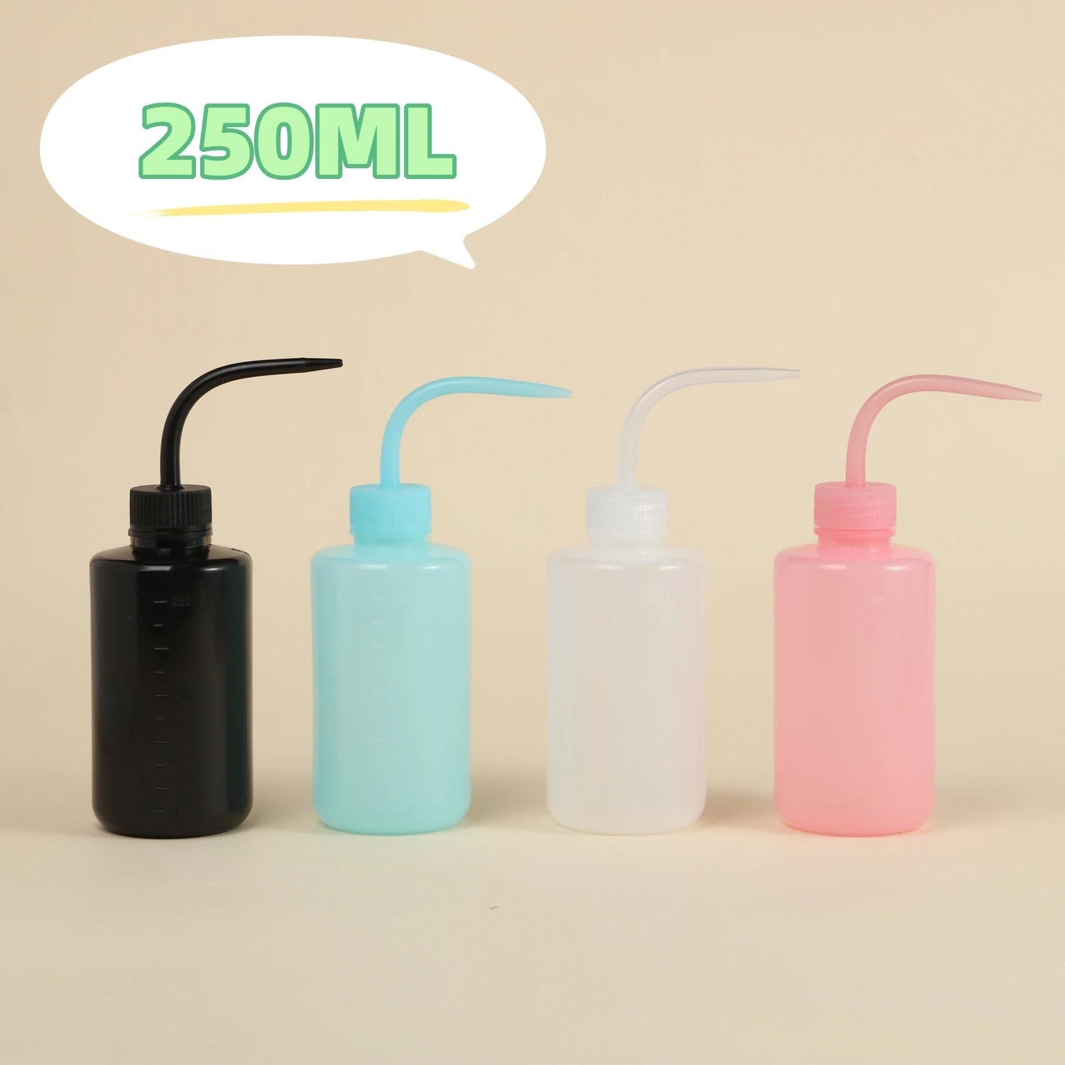 1PCS Tattoo Washing Bottle Clean Squeeze Bottle Eyelash Extension Cleaning Laboratory Measuring Bottles Plastic Makeup Tool - Cozy & Co. Market