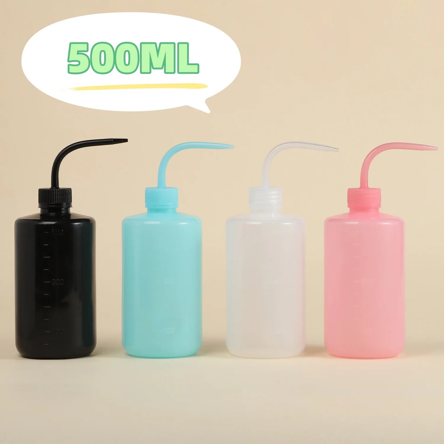 1PCS Tattoo Washing Bottle Clean Squeeze Bottle Eyelash Extension Cleaning Laboratory Measuring Bottles Plastic Makeup Tool - Cozy & Co. Market