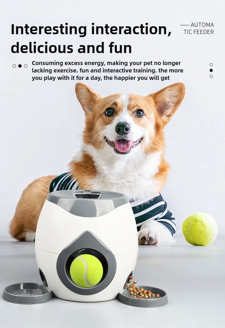 2-in-1 Dog Tennis Ball Launcher & Treat Feeder - Cozy & Co. Market