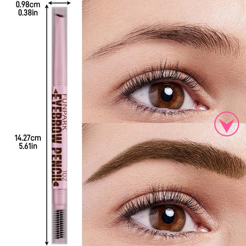 2 in1 Eyebrow pencil professional Cosmetics makeup for women 5 Colors Waterproof Eyebrow Tattoo brush Long Lasting eyebrow pen - Cozy & Co. Market