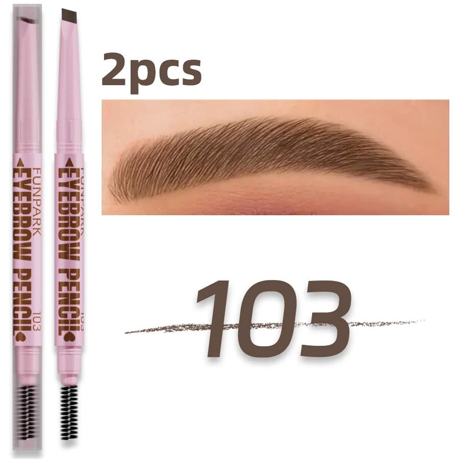 2 in1 Eyebrow pencil professional Cosmetics makeup for women 5 Colors Waterproof Eyebrow Tattoo brush Long Lasting eyebrow pen - Cozy & Co. Market