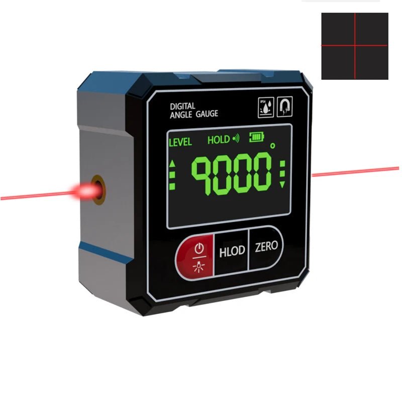 2-side Laser Digital Protractor Inclinometer Laser Level Ruler Inclinometer Magnetic Base Goniometer Magnet Angle Finder - Cozy & Co. Market
