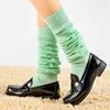 2023 Korea Colorful Long Loose Cotton Ladies Girls Casual Knee High Boot Sock Lolita Knit Long Scrunch Socks - Cozy & Co. Market