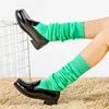 2023 Korea Colorful Long Loose Cotton Ladies Girls Casual Knee High Boot Sock Lolita Knit Long Scrunch Socks - Cozy & Co. Market