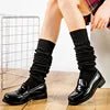 2023 Korea Colorful Long Loose Cotton Ladies Girls Casual Knee High Boot Sock Lolita Knit Long Scrunch Socks - Cozy & Co. Market