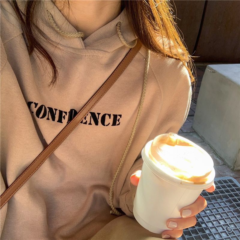 2024 autumn and winter new Korean version of BF wind hem split loose slimming fleece-lined thick knee hooded long skirt - Cozy & Co. Market