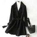 2024 Autumn and Winter New Woolen Coat Women's Slim-fit Slimming Korean Style Mid-length Woolen Coat Trendy - Cozy & Co. Market