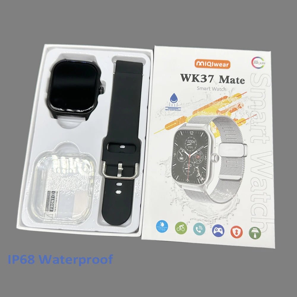 2024 New Arrivals Smartwatch WK37 Mate Android Fitness Ip68 Waterproof Touch Screen Sport Smart Wrist Watch Sport Band - Cozy & Co. Market