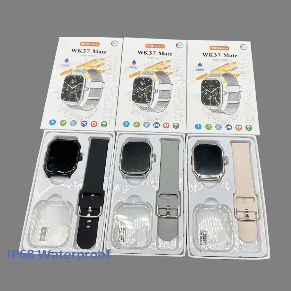 2024 New Arrivals Smartwatch WK37 Mate Android Fitness Ip68 Waterproof Touch Screen Sport Smart Wrist Watch Sport Band - Cozy & Co. Market