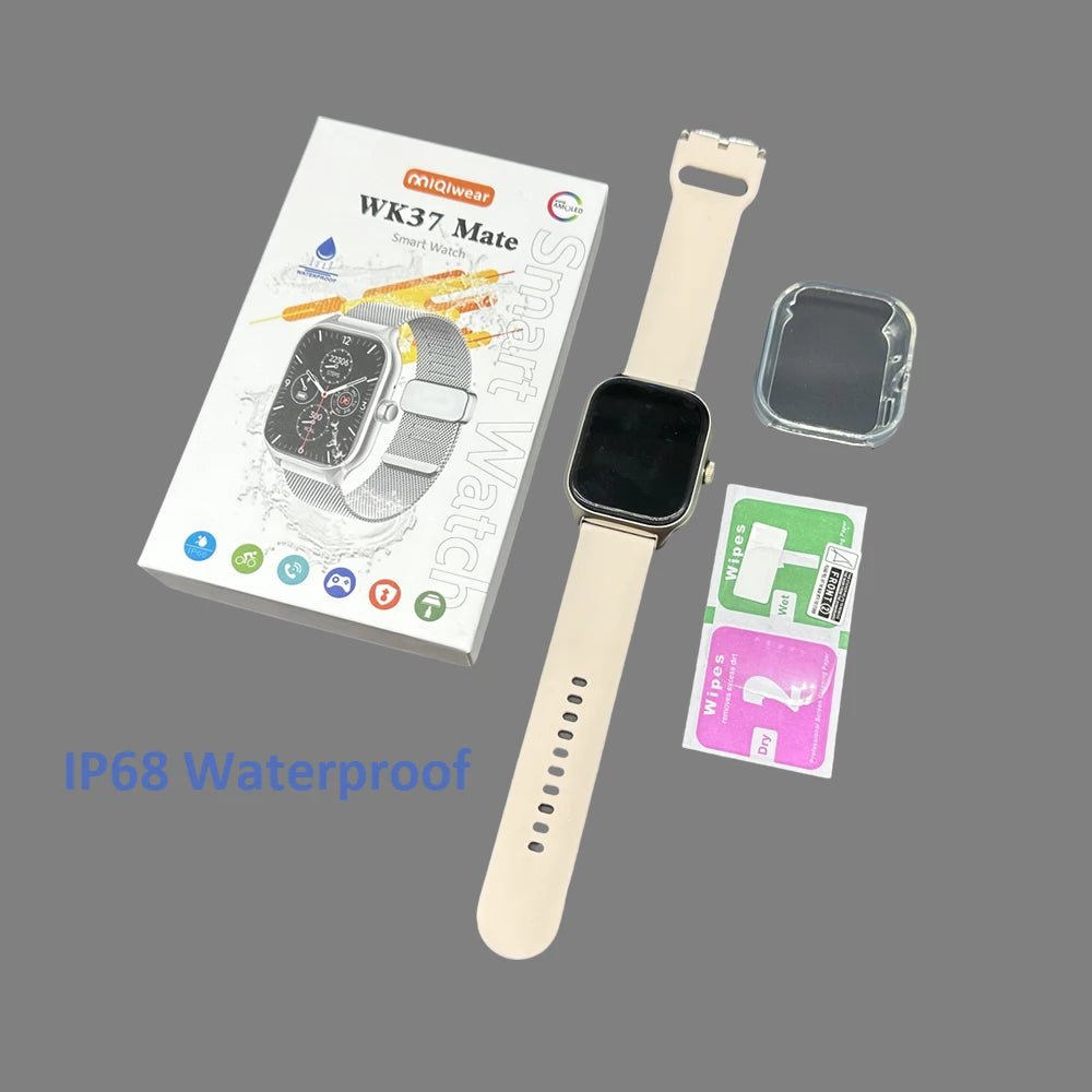 2024 New Arrivals Smartwatch WK37 Mate Android Fitness Ip68 Waterproof Touch Screen Sport Smart Wrist Watch Sport Band - Cozy & Co. Market