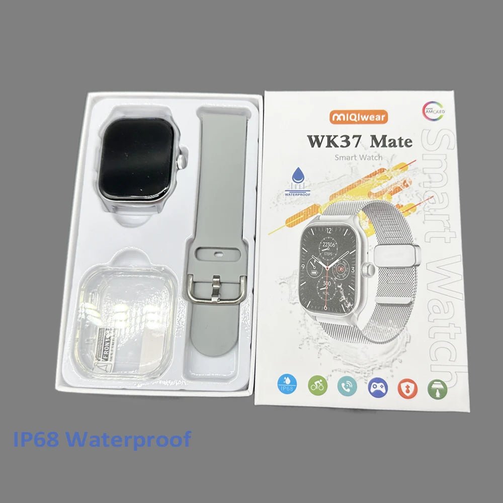 2024 New Arrivals Smartwatch WK37 Mate Android Fitness Ip68 Waterproof Touch Screen Sport Smart Wrist Watch Sport Band - Cozy & Co. Market