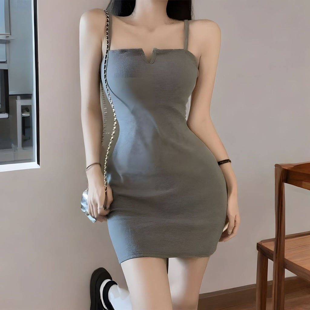 2024 New Spring and Summer Spice Girls Tight Base Skirt Sexy Black Slip Skirt Tight Hip dress 802 - Cozy & Co. Market