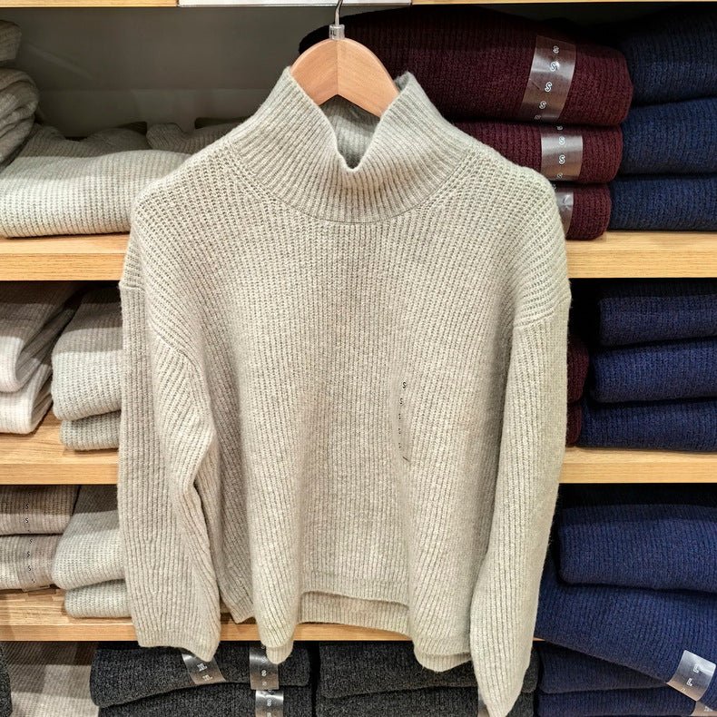 2024 New Women's Clothing Shufulei Turtleneck Knitted Sweater Loose All-match Long Sleeve Sweater Soft Waxy Sweater SY469430 - Cozy & Co. Market