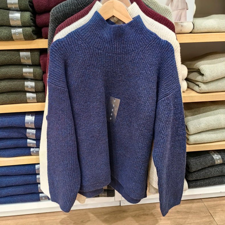 2024 New Women's Clothing Shufulei Turtleneck Knitted Sweater Loose All-match Long Sleeve Sweater Soft Waxy Sweater SY469430 - Cozy & Co. Market
