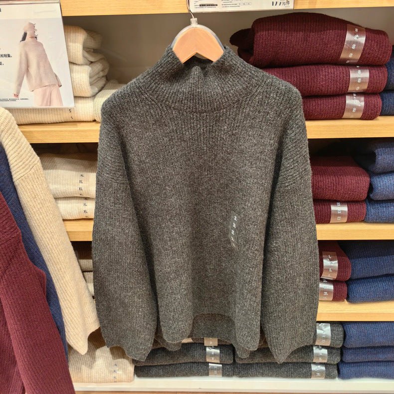 2024 New Women's Clothing Shufulei Turtleneck Knitted Sweater Loose All-match Long Sleeve Sweater Soft Waxy Sweater SY469430 - Cozy & Co. Market