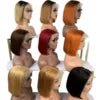 2025 New Non Remy Virgin Brazilian Long Straight Lace Front Transparent Mix Human Hair Wig 180% Density Baby Hair Small Cap Size - Cozy & Co. Market
