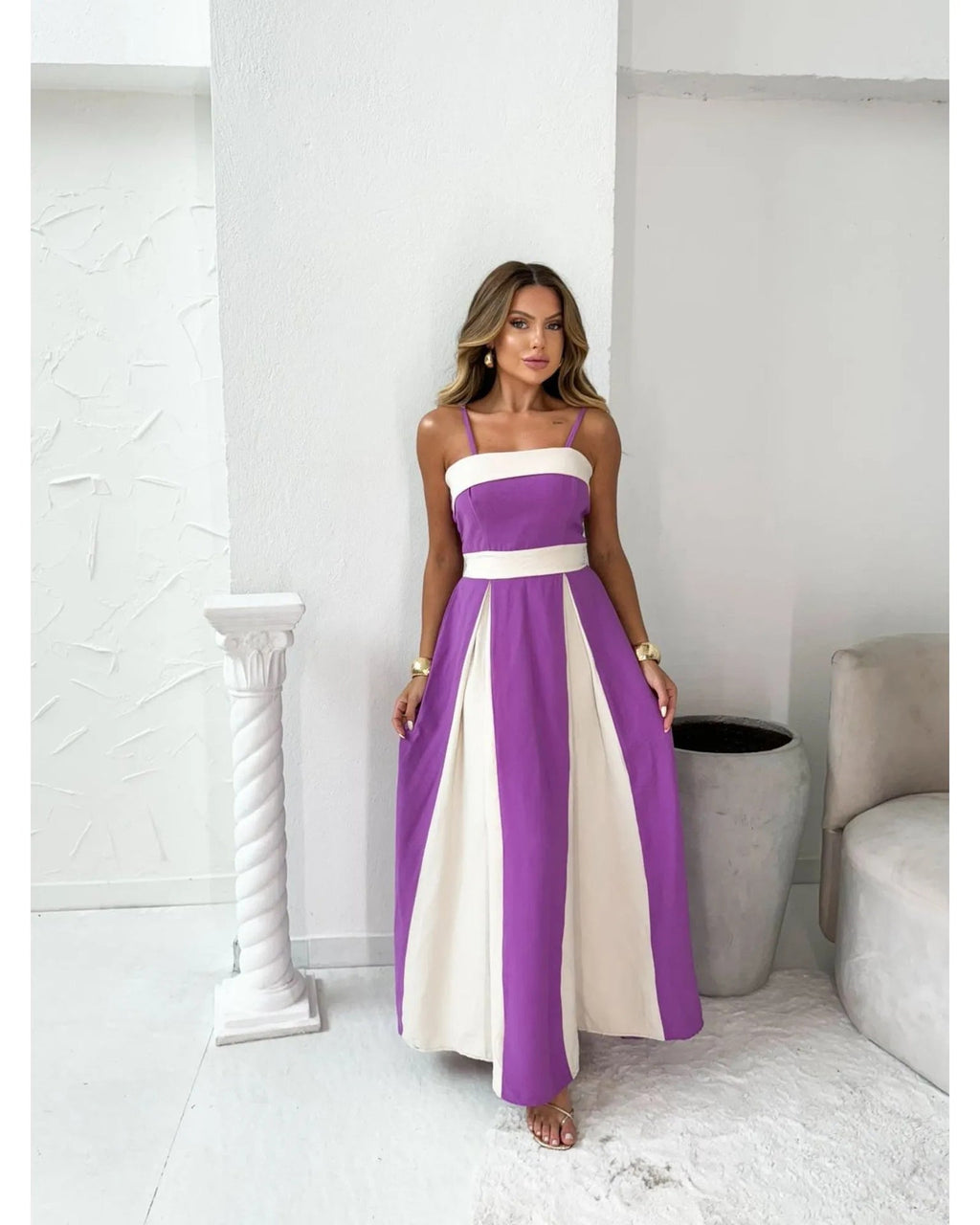 2025 summer new Amazon Europe and the United States cross-border foreign trade women's temperament contrast color lace dress in stock - Cozy & Co. Market