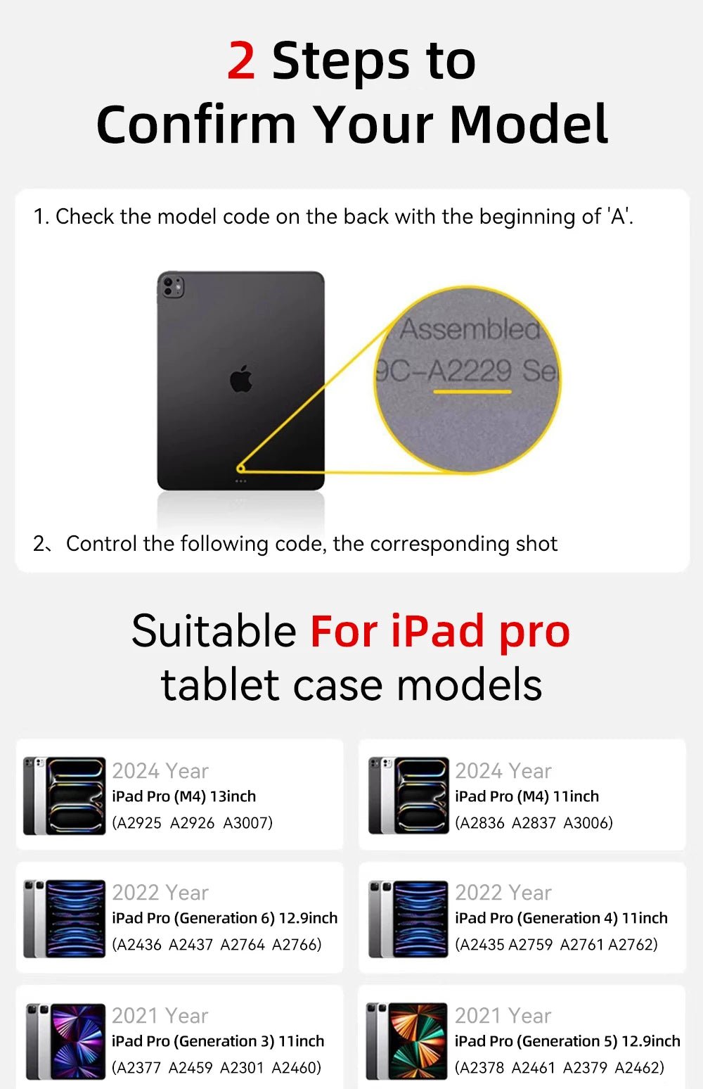 2026 For iPad Air 11 13 M4 M3 M2 A16 2025 Air 4/5/6th iPad Pro11 13 12.9 iPad 10th Gen 7/8/9th 10.9 10.5 10.2 9.7 Magnetic Case - Cozy & Co. Market