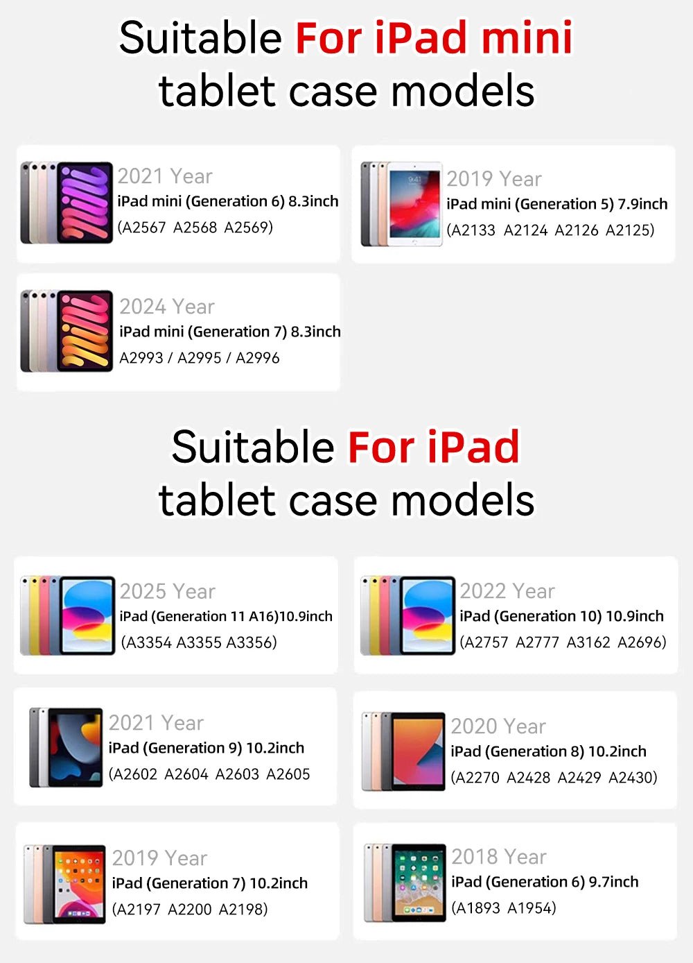 2026 For iPad Air 11 13 M4 M3 M2 A16 2025 Air 4/5/6th iPad Pro11 13 12.9 iPad 10th Gen 7/8/9th 10.9 10.5 10.2 9.7 Magnetic Case - Cozy & Co. Market