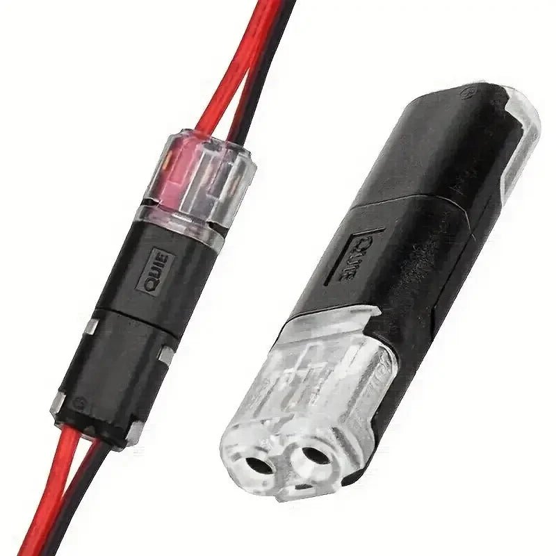20/50/100 Pack of H2 2-Pin Pluggable Wire Connectors, Nylon Insulated Copper Quick-Connect Terminal Blocks, Suitable for Low-Voltage Cables, No Power Mode Required, No Electronic Components - Cozy & Co. Market